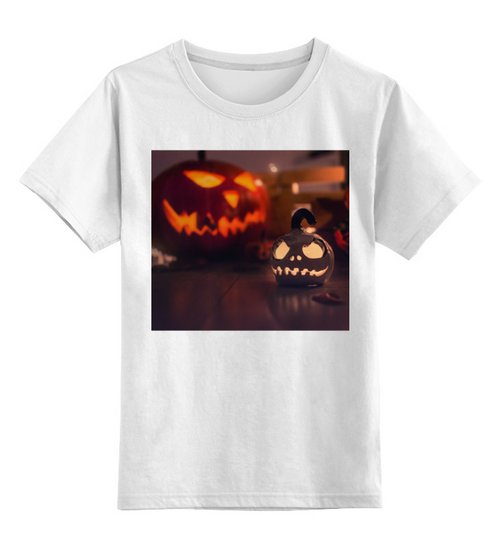 Заказать детскую футболку в Москве. Детская футболка классическая унисекс Хэллоуин от FireFoxa - готовые дизайны и нанесение принтов.
