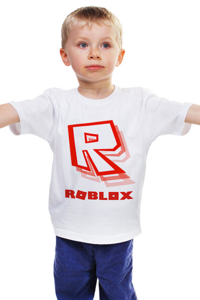 Заказать детскую футболку в Москве. Детская футболка классическая унисекс ROBLOX | РОБЛОКС от weeert - готовые дизайны и нанесение принтов.