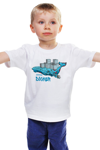 Заказать детскую футболку в Москве. Детская футболка классическая унисекс Докер от Trish - готовые дизайны и нанесение принтов.
