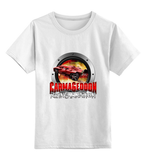Заказать детскую футболку в Москве. Детская футболка классическая унисекс Carmageddon от THE_NISE  - готовые дизайны и нанесение принтов.