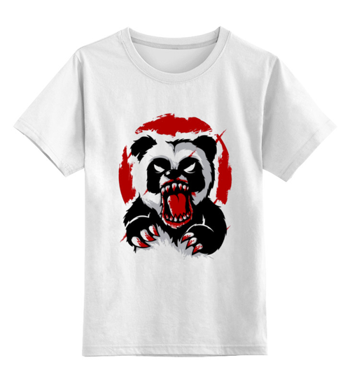 Заказать детскую футболку в Москве. Детская футболка классическая унисекс Разъярённый медведь  от ПРИНТЫ ПЕЧАТЬ  - готовые дизайны и нанесение принтов.
