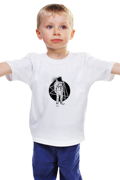 Заказать детскую футболку в Москве. Детская футболка классическая унисекс Космос Космонавт  от MariYang  - готовые дизайны и нанесение принтов.