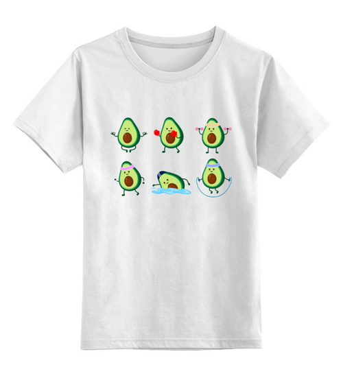 Заказать детскую футболку в Москве. Детская футболка классическая унисекс Спортсмен Авокадик от MariYang  - готовые дизайны и нанесение принтов.