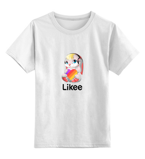 Заказать детскую футболку в Москве. Детская футболка классическая унисекс Likee от THE_NISE  - готовые дизайны и нанесение принтов.