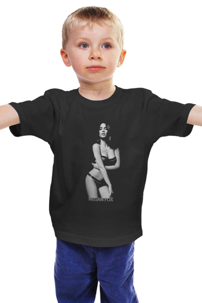 Заказать детскую футболку в Москве. Детская футболка классическая унисекс Megan Fox от KinoArt - готовые дизайны и нанесение принтов.