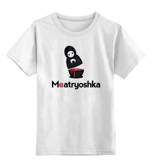Заказать детскую футболку в Москве. Детская футболка классическая унисекс Meatryoshka от Leichenwagen - готовые дизайны и нанесение принтов.