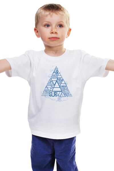 Заказать детскую футболку в Москве. Детская футболка классическая унисекс Up in the air... от lizglam - готовые дизайны и нанесение принтов.