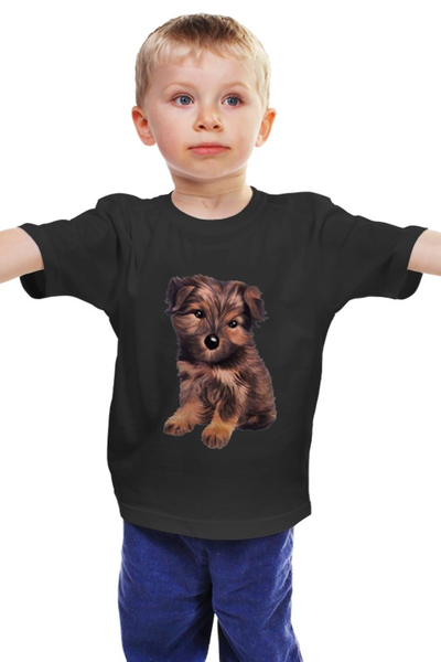 Заказать детскую футболку в Москве. Детская футболка классическая унисекс Йоркширский терьер от cherdantcev - готовые дизайны и нанесение принтов.