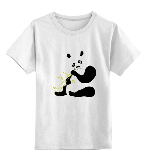 Заказать детскую футболку в Москве. Детская футболка классическая унисекс Панда  от ПРИНТЫ ПЕЧАТЬ  - готовые дизайны и нанесение принтов.