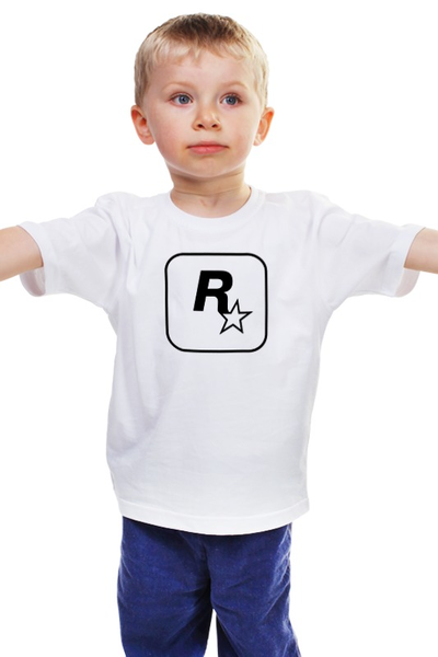 Заказать детскую футболку в Москве. Детская футболка классическая унисекс Rockstar от Nalivaev - готовые дизайны и нанесение принтов.