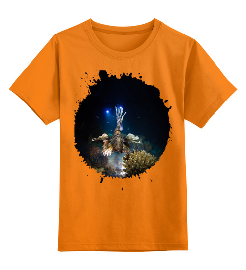 Заказать детскую футболку в Москве. Детская футболка классическая унисекс Рыба Крылатка от Оксана Музыка - готовые дизайны и нанесение принтов.