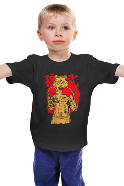 Заказать детскую футболку в Москве. Детская футболка классическая унисекс ☯Thai Boxing☯ от balden - готовые дизайны и нанесение принтов.