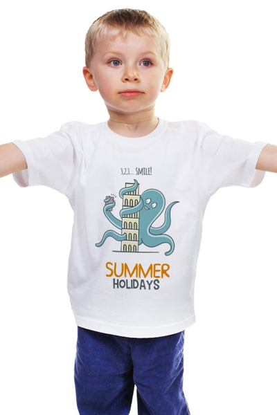 Заказать детскую футболку в Москве. Детская футболка классическая унисекс Летний отдых  от zen4@bk.ru - готовые дизайны и нанесение принтов.