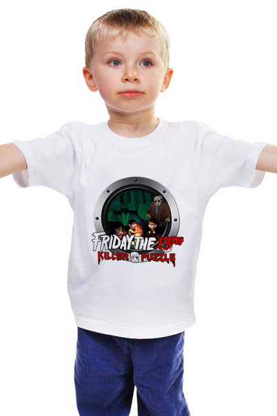 Заказать детскую футболку в Москве. Детская футболка классическая унисекс Friday the 13th от THE_NISE  - готовые дизайны и нанесение принтов.