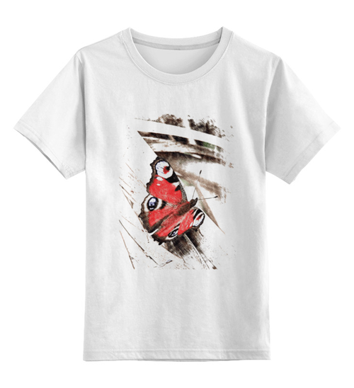 Заказать детскую футболку в Москве. Детская футболка классическая унисекс Бабочка от fun2fans - готовые дизайны и нанесение принтов.