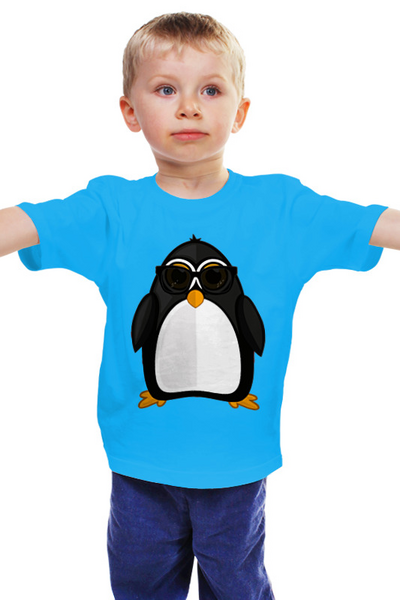 Заказать детскую футболку в Москве. Детская футболка классическая унисекс Пингвин от nadegda - готовые дизайны и нанесение принтов.
