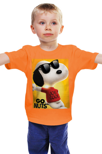 Заказать детскую футболку в Москве. Детская футболка классическая унисекс Снупи от ElenaE  - готовые дизайны и нанесение принтов.