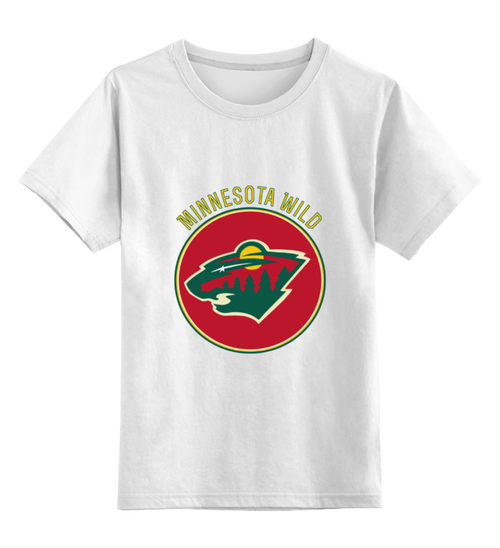 Заказать детскую футболку в Москве. Детская футболка классическая унисекс Миннесота Уайлд  от kspsshop - готовые дизайны и нанесение принтов.