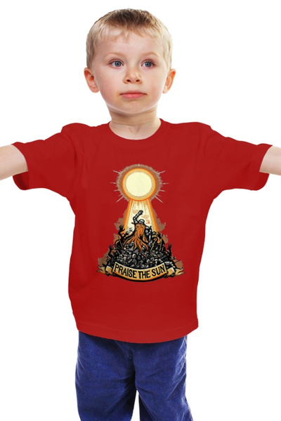 Заказать детскую футболку в Москве. Детская футболка классическая унисекс Praise the sun  от ПРИНТЫ ПЕЧАТЬ  - готовые дизайны и нанесение принтов.