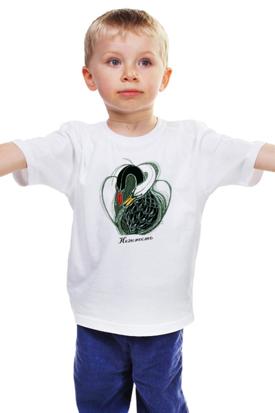 Заказать детскую футболку в Москве. Детская футболка классическая унисекс "Нежность" от lelorra - готовые дизайны и нанесение принтов.