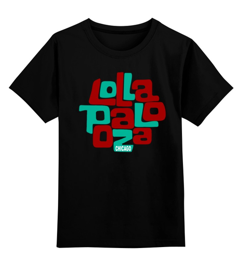 Заказать детскую футболку в Москве. Детская футболка классическая унисекс Lollapalooza Chicago от MInMlz - готовые дизайны и нанесение принтов.