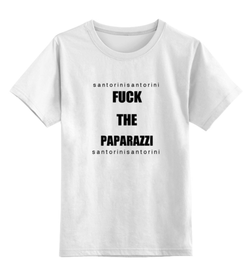 Заказать детскую футболку в Москве. Детская футболка классическая унисекс  The Paparazzi от Selebrity - готовые дизайны и нанесение принтов.