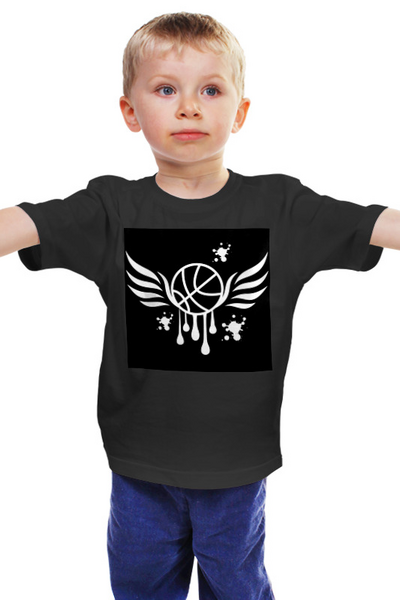 Заказать детскую футболку в Москве. Детская футболка классическая унисекс Баскетбольный мяч от karpicloudnew@gmail.com - готовые дизайны и нанесение принтов.