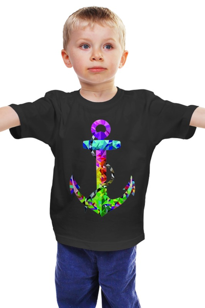 Заказать детскую футболку в Москве. Детская футболка классическая унисекс Якорь от fernando_magelan - готовые дизайны и нанесение принтов.