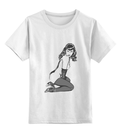 Заказать детскую футболку в Москве. Детская футболка классическая унисекс Pin-up girl от Andrew Zaycev - готовые дизайны и нанесение принтов.