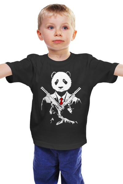 Заказать детскую футболку в Москве. Детская футболка классическая унисекс Панда Киллер от printik - готовые дизайны и нанесение принтов.