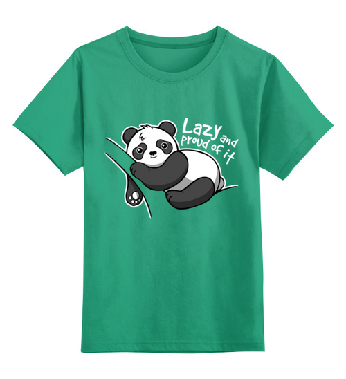 Заказать детскую футболку в Москве. Детская футболка классическая унисекс Панда от Zamula - готовые дизайны и нанесение принтов.