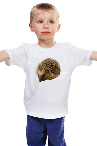 Заказать детскую футболку в Москве. Детская футболка классическая унисекс Лесной ёжик от BAD OWL - готовые дизайны и нанесение принтов.