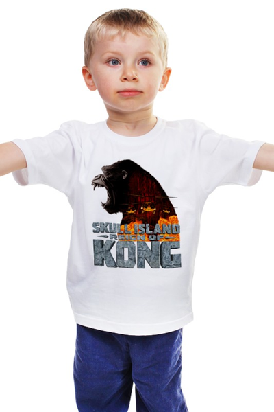 Заказать детскую футболку в Москве. Детская футболка классическая унисекс Skull Island от balden - готовые дизайны и нанесение принтов.