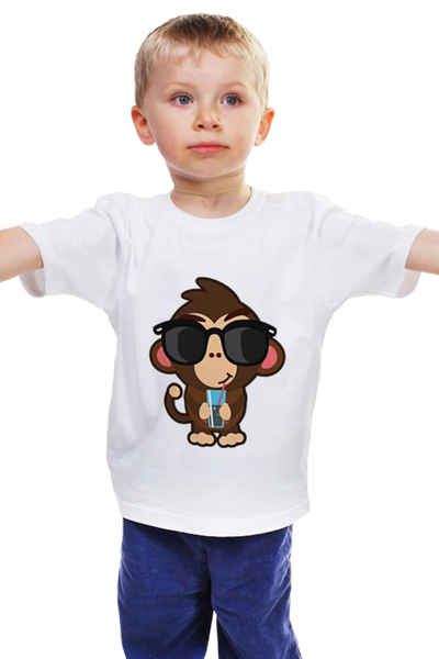 Заказать детскую футболку в Москве. Детская футболка классическая унисекс Мартыш от Easy-store - готовые дизайны и нанесение принтов.