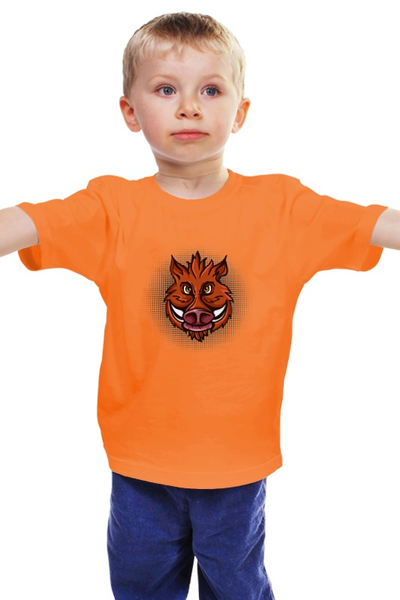 Заказать детскую футболку в Москве. Детская футболка классическая унисекс Кабан от ПРИНТЫ ПЕЧАТЬ  - готовые дизайны и нанесение принтов.