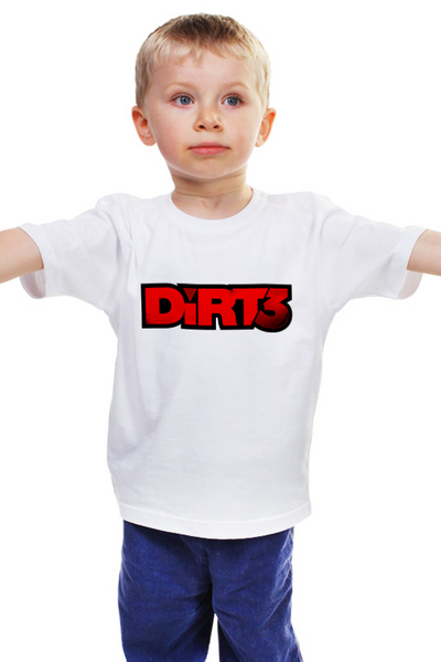 Заказать детскую футболку в Москве. Детская футболка классическая унисекс DiRT 3 от THE_NISE  - готовые дизайны и нанесение принтов.