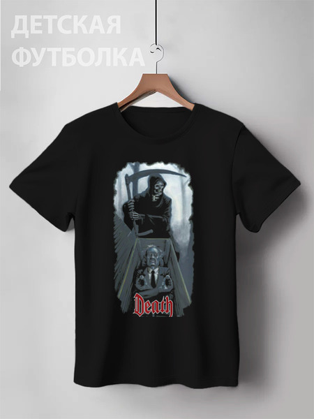 Заказать детскую футболку в Москве. Детская футболка классическая унисекс Death Art от Leichenwagen - готовые дизайны и нанесение принтов.
