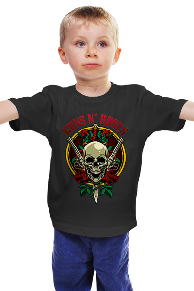 Заказать детскую футболку в Москве. Детская футболка классическая унисекс ☠Guns N' Roses☠ от balden - готовые дизайны и нанесение принтов.