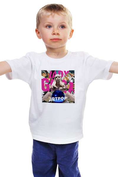 Заказать детскую футболку в Москве. Детская футболка классическая унисекс Lady Gaga от Vladec11 - готовые дизайны и нанесение принтов.