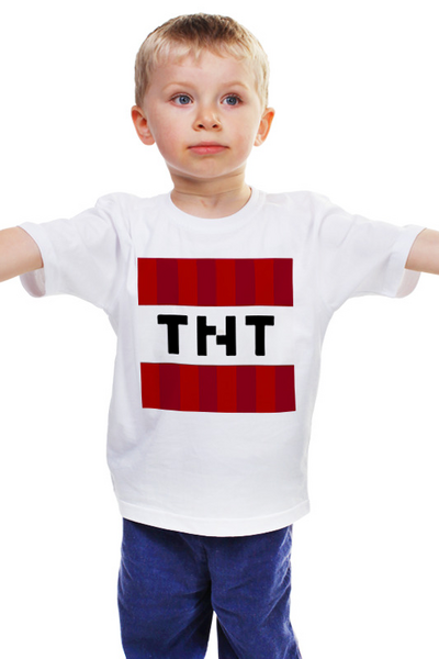 Заказать детскую футболку в Москве. Детская футболка классическая унисекс Майнкрафт Бомба от MariYang  - готовые дизайны и нанесение принтов.