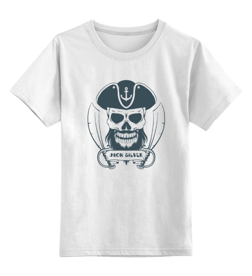 Заказать детскую футболку в Москве. Детская футболка классическая унисекс Пиратская от BeliySlon - готовые дизайны и нанесение принтов.