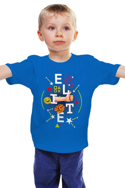 Заказать детскую футболку в Москве. Детская футболка классическая унисекс Элита от Андрей Смирнов - готовые дизайны и нанесение принтов.