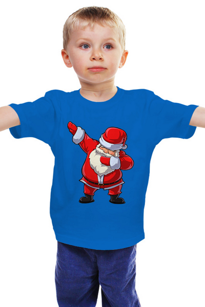 Заказать детскую футболку в Москве. Детская футболка классическая унисекс Santa Dab от skynatural - готовые дизайны и нанесение принтов.