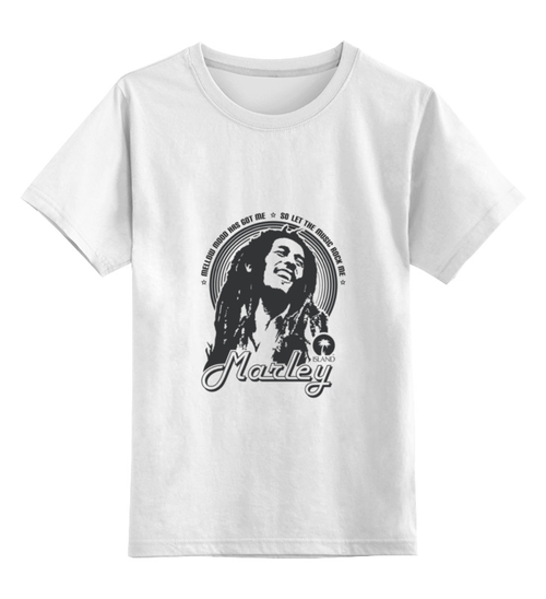 Заказать детскую футболку в Москве. Детская футболка классическая унисекс Bob Marley от Fedor - готовые дизайны и нанесение принтов.