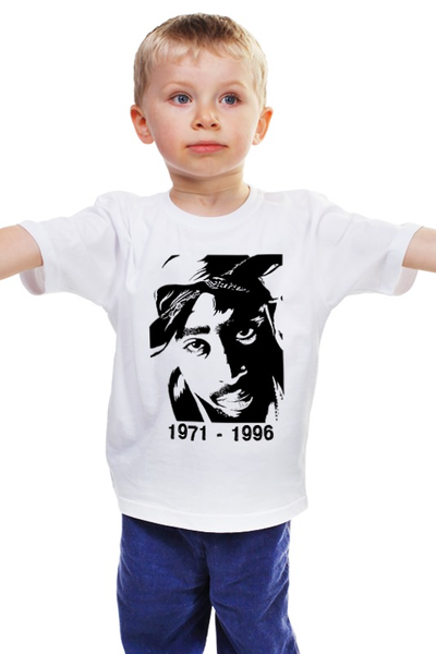 Заказать детскую футболку в Москве. Детская футболка классическая унисекс 2Pac 71-96  от matax - готовые дизайны и нанесение принтов.