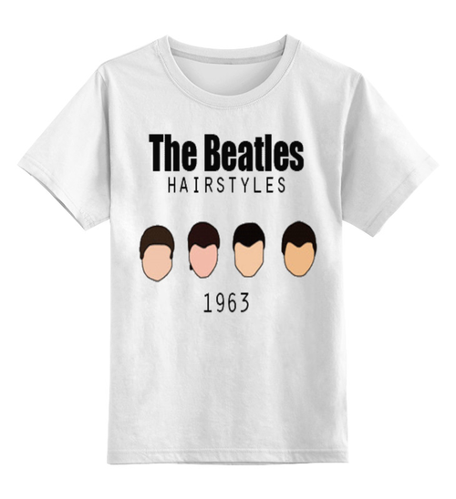 Заказать детскую футболку в Москве. Детская футболка классическая унисекс The Beatles 1963  от ROK - готовые дизайны и нанесение принтов.