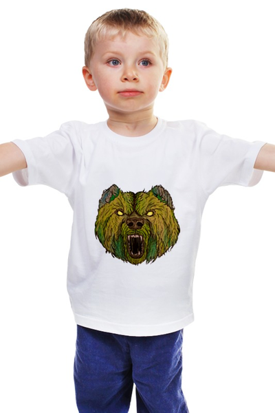 Заказать детскую футболку в Москве. Детская футболка классическая унисекс Evil bear от Марина Милютина - готовые дизайны и нанесение принтов.