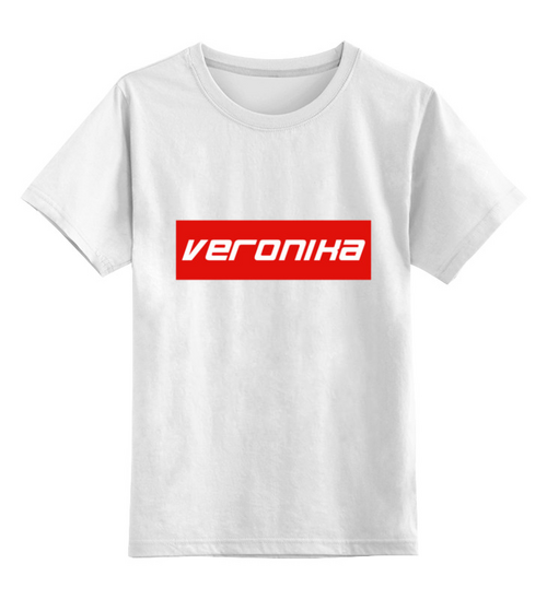 Заказать детскую футболку в Москве. Детская футболка классическая унисекс Veronika от THE_NISE  - готовые дизайны и нанесение принтов.