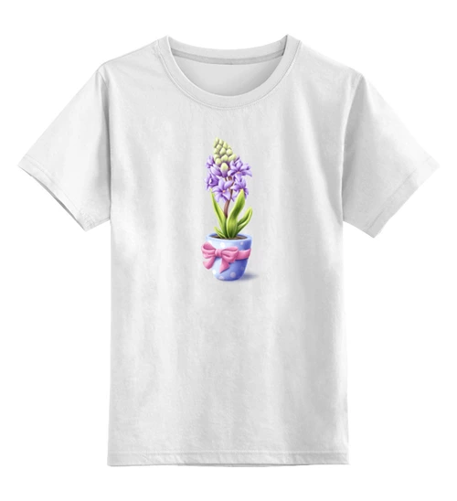 Заказать детскую футболку в Москве. Детская футболка классическая унисекс Гиацинт от tigerda  - готовые дизайны и нанесение принтов.