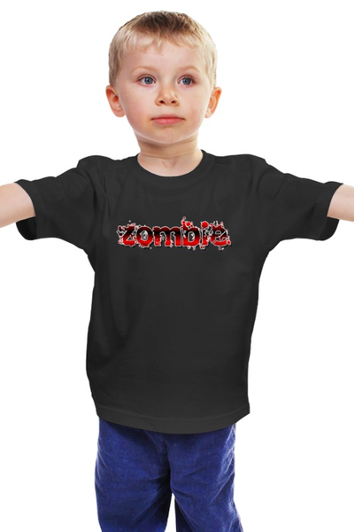 Заказать детскую футболку в Москве. Детская футболка классическая унисекс Zombie от Илья Щеблецов - готовые дизайны и нанесение принтов.